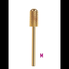 Golden Carbite Barrel Nail Drill Bit Medium - Acryl