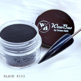 102 Black WowBao Acrylic Powder - 28g