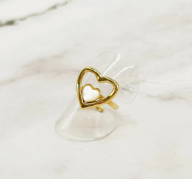 Ring Met 2 Hartjes