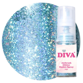 DIVA Airbrush Glitter Colorboom Spray Blue 3