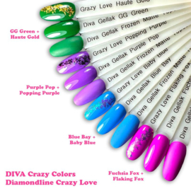 DIVA Gellak Crazy Colors Collection + DIVA Diamondline Crazy Love Collection