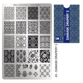 Moyra Stamping Plate 43 - Damask Drapery 2