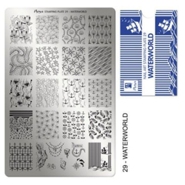 Moyra Stamping Plate 29 - Waterworld