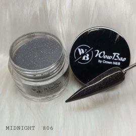806 Midnight WowBao Acrylic Glitter Powder  - 28g