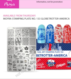 Moyra Stamping Plate 133 Betrotter - America