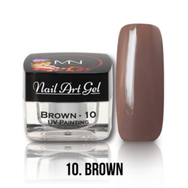 UV Painting Nail Art Gel  - 10 - Brown 4g