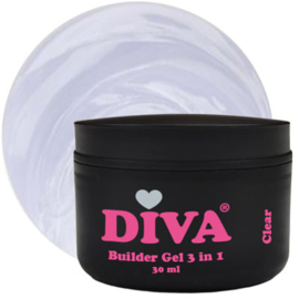 DIVA Builder Gel  Low Heat 3-in-1 CLEAR 30ml