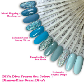 Diva Hema Free Gellak Frozen Sea Colors 4-delig