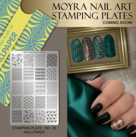 Moyra Stamping Plate 35 - Wallpaper