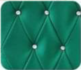 LS Beauty Manicure Tafel Met Afzuiging - Wit/Groen Met Strass Steentjes