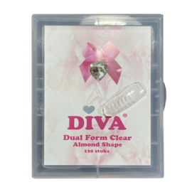 Diva Dual Form Clear Almond Shape - 120 stuks