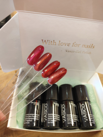 Vasco Gelpolish 4-Delige Set - Red Cat Eye's