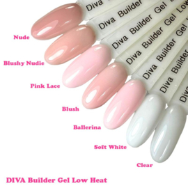 DIVA Builder Gel  LOW HEAT CLEAR 30ml - Hema Free