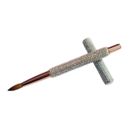Acrylic Brush With Diamonds - Size 8