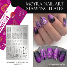 Moyra Stamping Plate 88 - LoveLove