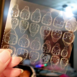 Transparant sillicone stickers