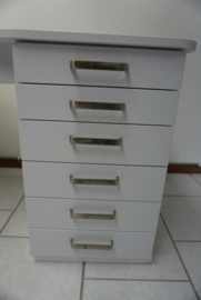 LS Beauty Nageltafel Met Afzuiging - Bekleding Roze Vertikaal - Basic Model