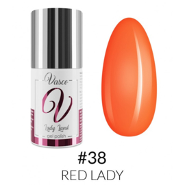 Vasco Gel Polish 038 Red Lady  6ml - Lady Land