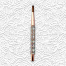Acrylic Brush With Diamonds - Size 8