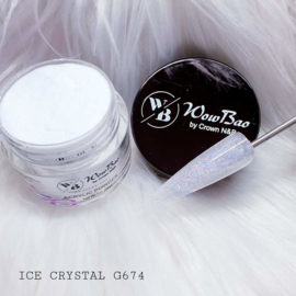 G674 Ice Crystal WowBao Acrylic Powder - 28g