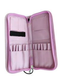 Opberg Etui Penselen Roze Met Mermaid Glans