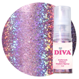 DIVA Airbrush Glitter Colorboom Spray Purple 5