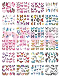 Diva Water Decals Butterfly 24 sheets