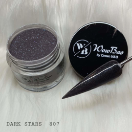 807 Dark Stars WowBao Acrylic Glitter Powder - 28g