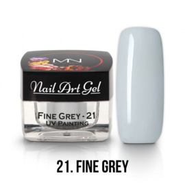 UV Painting Nail Art Gel  - 21 - Fine Grey 4g