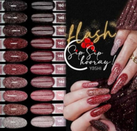 Yoshi Gelpolish Sip Sip Hooray Collection Reflective - 10 x 6ml  - HEMA & TPO Free