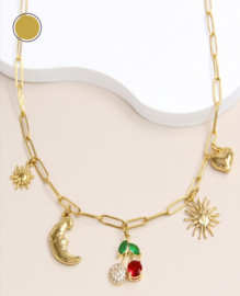 Ketting Met Diverse Bedels