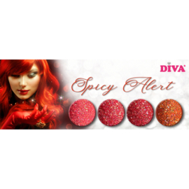 Diva Hema Free Gellak Spicy Colors Collection + Diamond Glitter Spicy Alert Collection