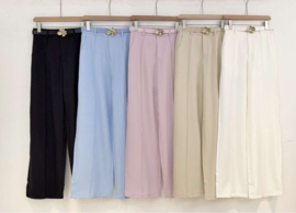 Elegante Broek Met Wijde Pijpen