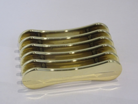 Penselen houder goud chrome