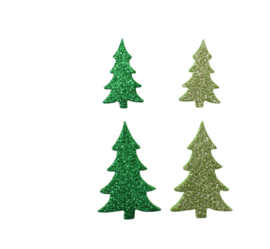 Kerstboom Glitter foamies