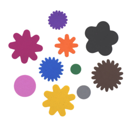 Rubberfoam Stickers Bloemen