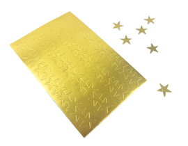 6 x Stickervel Gouden Sterretjes