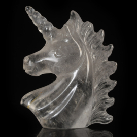 Eenhoorntje van bergkristal (ruim 5,5 cm) - 9