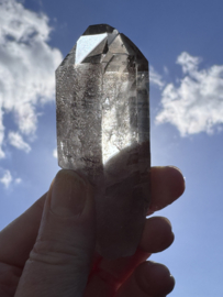 Smokey Heart Lemurian met etsen en coderingen 12 TWIN