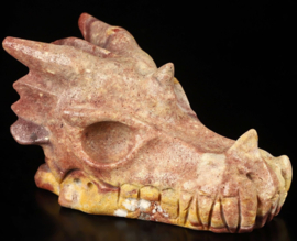 Drakenskull Mexicaanse jaspis +/- 12,5 cm