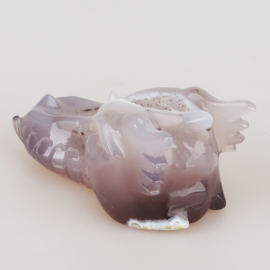 Drakenskull agaat geode - ongeveer 10 cm