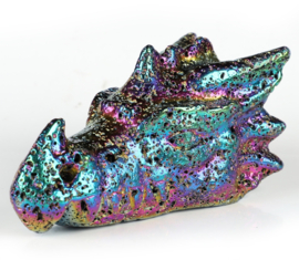 Feniksdraak aura lava steen bijna 10 cm