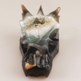 Drakenskull agaat geode - ongeveer 16 cm