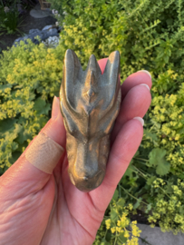 Draken skull pyriet ongeveer 7,5 cm - 4