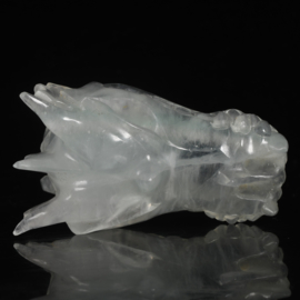 Dragon Skull of green fluorite (7,5 cm)