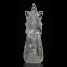 Eenhoorn van bergkristal (ongeveer 5 cm)
