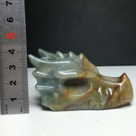 Drakenskull oceaan jaspis (Atlantissteen) 6,8 cm