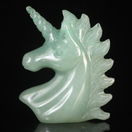 Eenhoorn van aventurijn (ongeveer 5 cm)