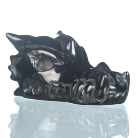 Draken skull zwarte obsidiaan 2:  5,1 cm