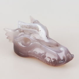 Drakenskull agaat geode - ongeveer 10 cm
